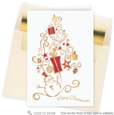 Season's Greetings Graceful Ornament Card